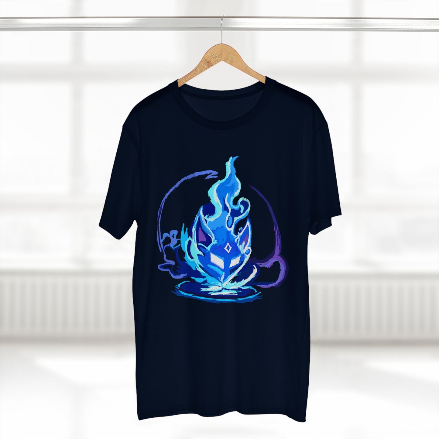 Sacred Fox Celestial Blue Mask T-Shirt