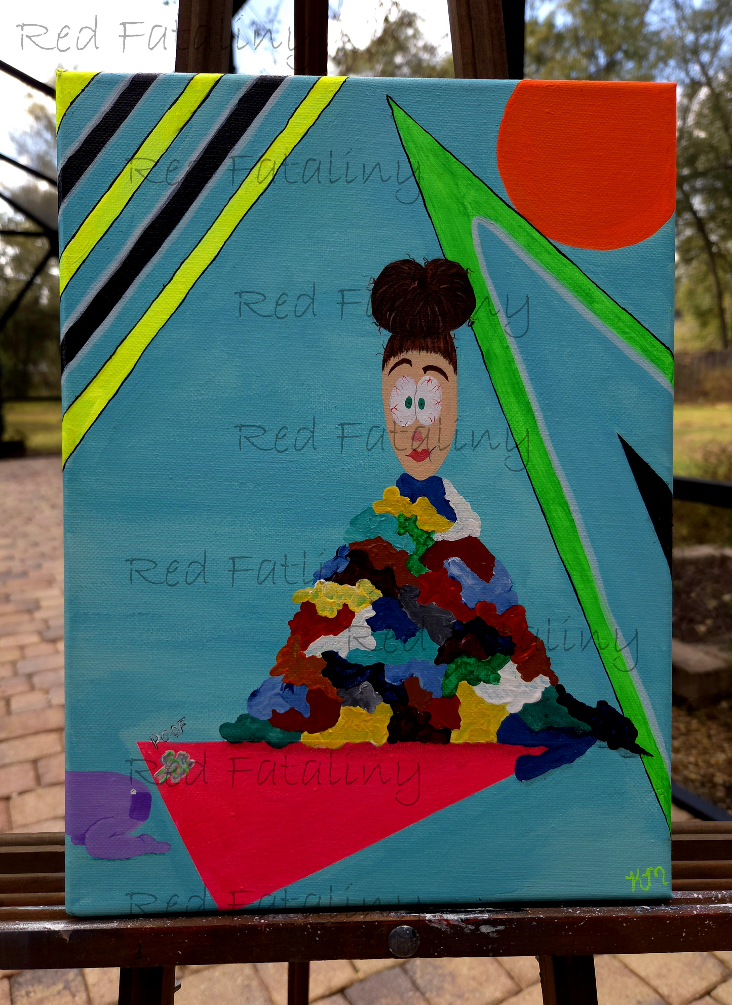 Laundry Pile, 9x12inches