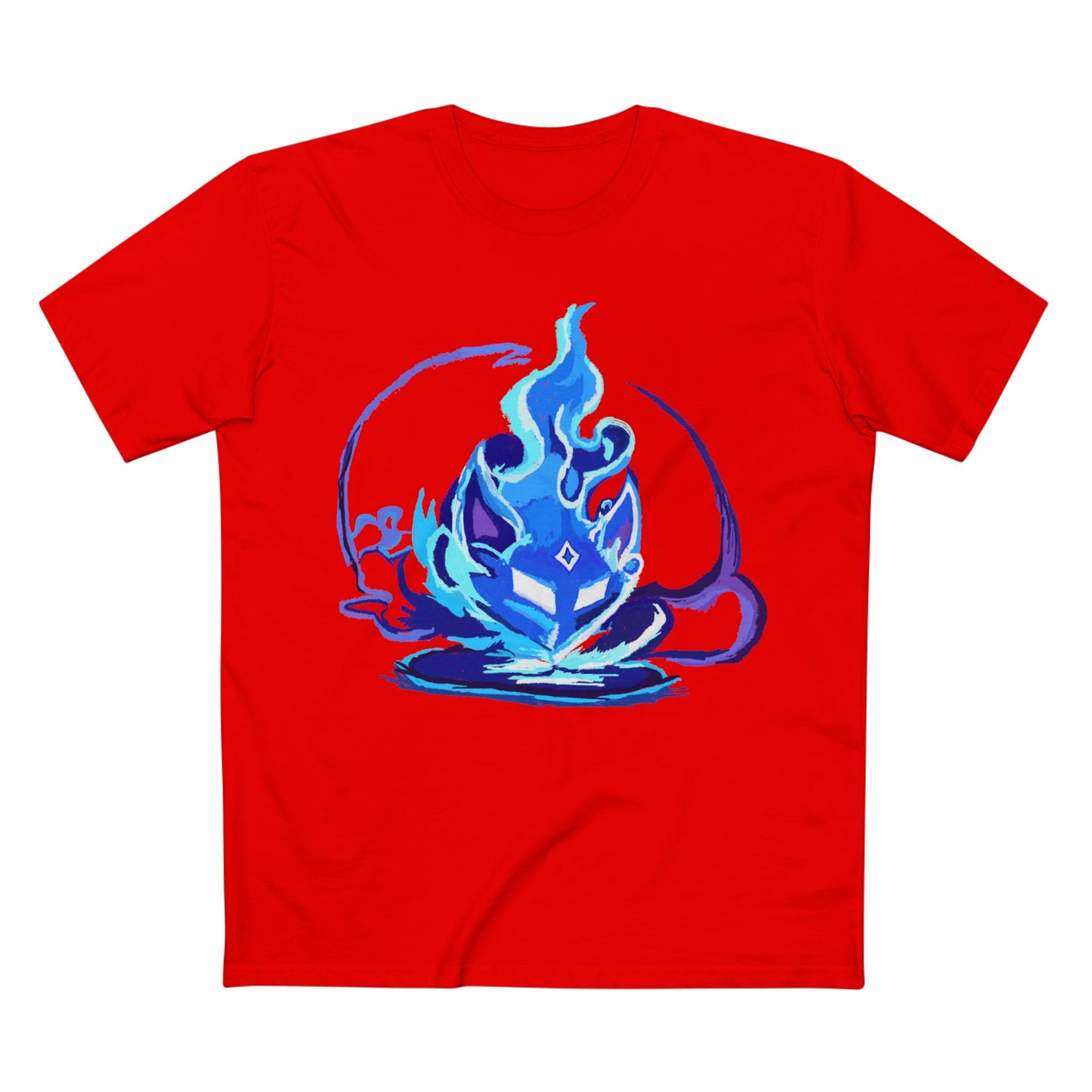 Sacred Fox Celestial Blue Mask T-Shirt