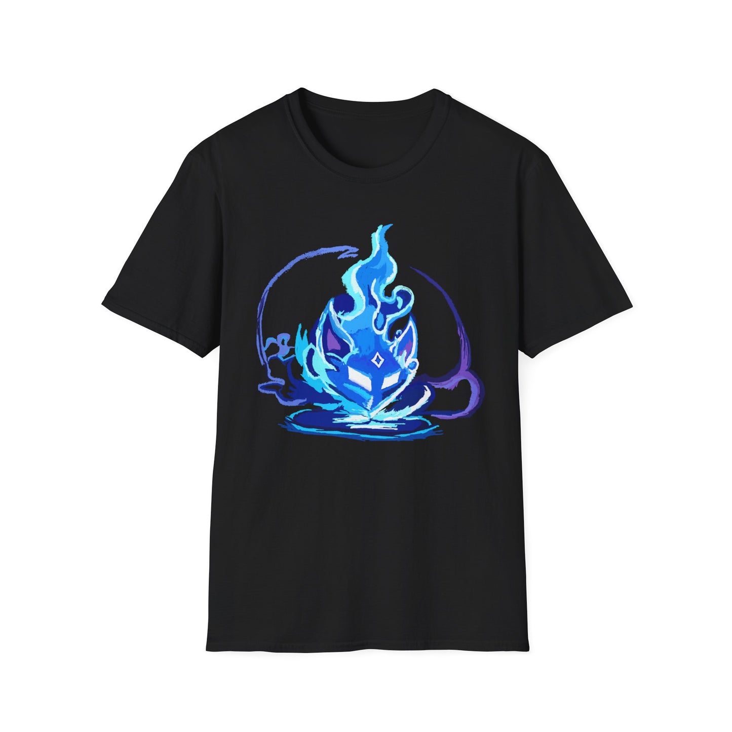 Sacred Fox Celestial Blue Mask T-Shirt