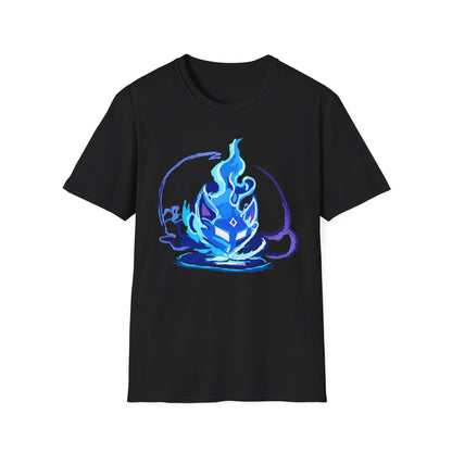 Sacred Fox Celestial Blue Mask T-Shirt
