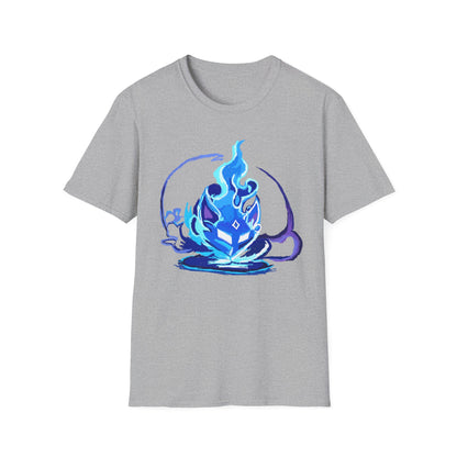 Sacred Fox Celestial Blue Mask T-Shirt