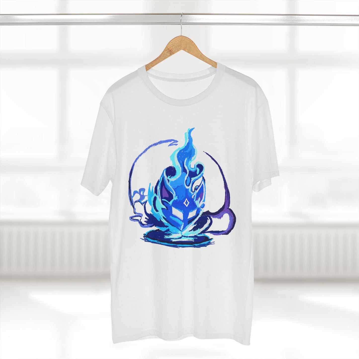 Sacred Fox Celestial Blue Mask T-Shirt