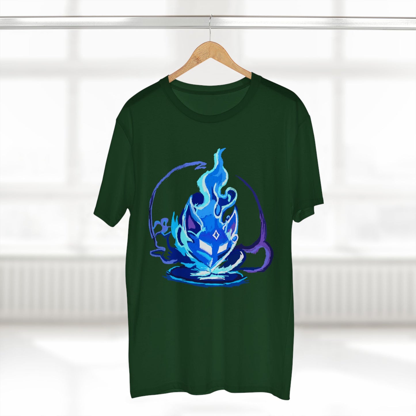 Sacred Fox Celestial Blue Mask T-Shirt