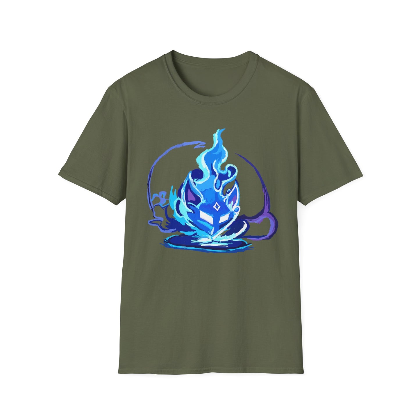 Sacred Fox Celestial Blue Mask T-Shirt