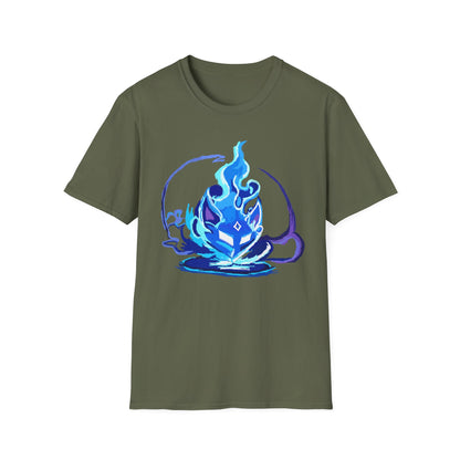 Sacred Fox Celestial Blue Mask T-Shirt