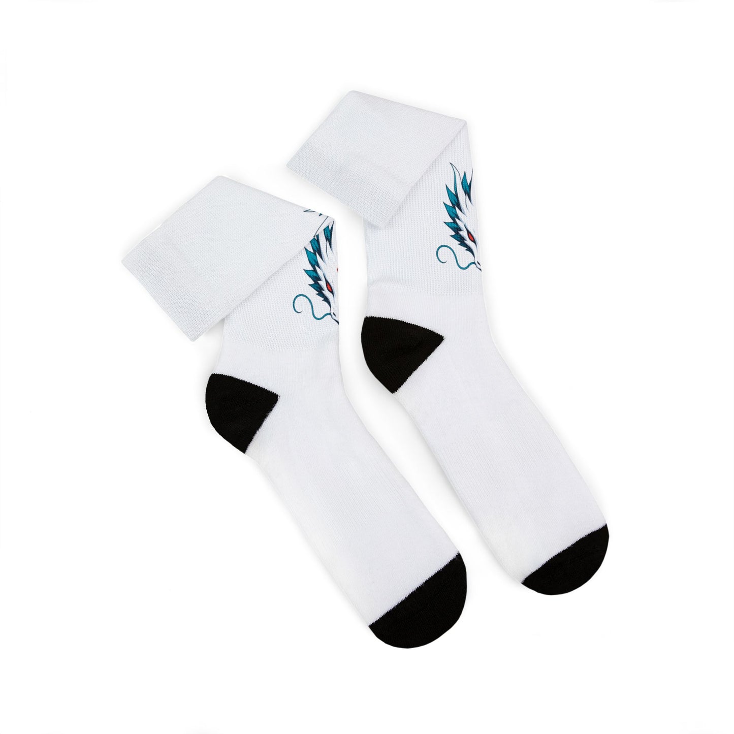 Sea Leviathan Socks — Lightweight Printed Crew Socks