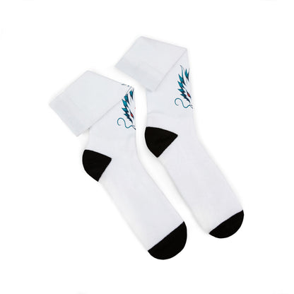 Sea Leviathan Socks — Lightweight Printed Crew Socks