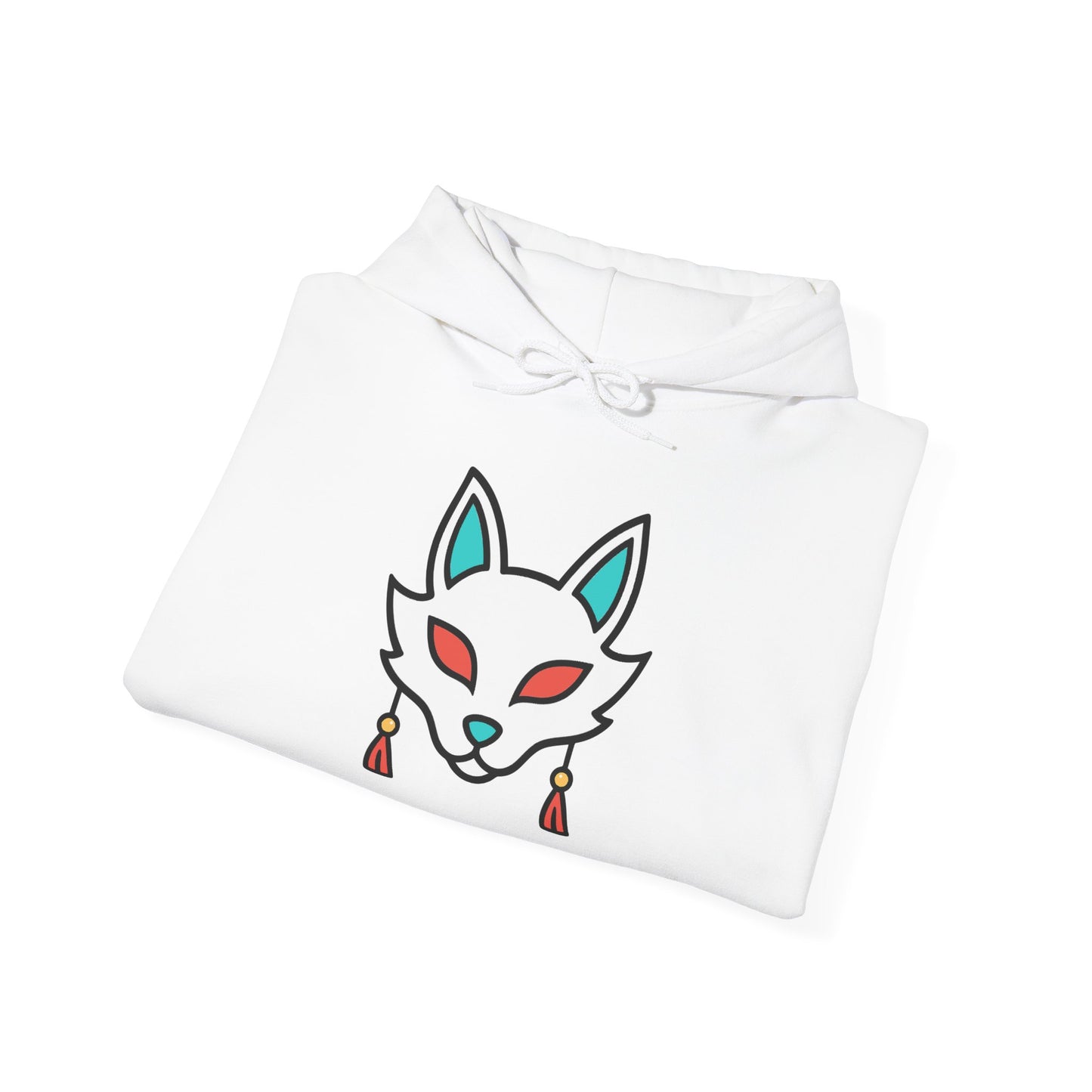 Sacred Fox Collection Hoodie with Cherry Blossoms Unisex Sweatshirt