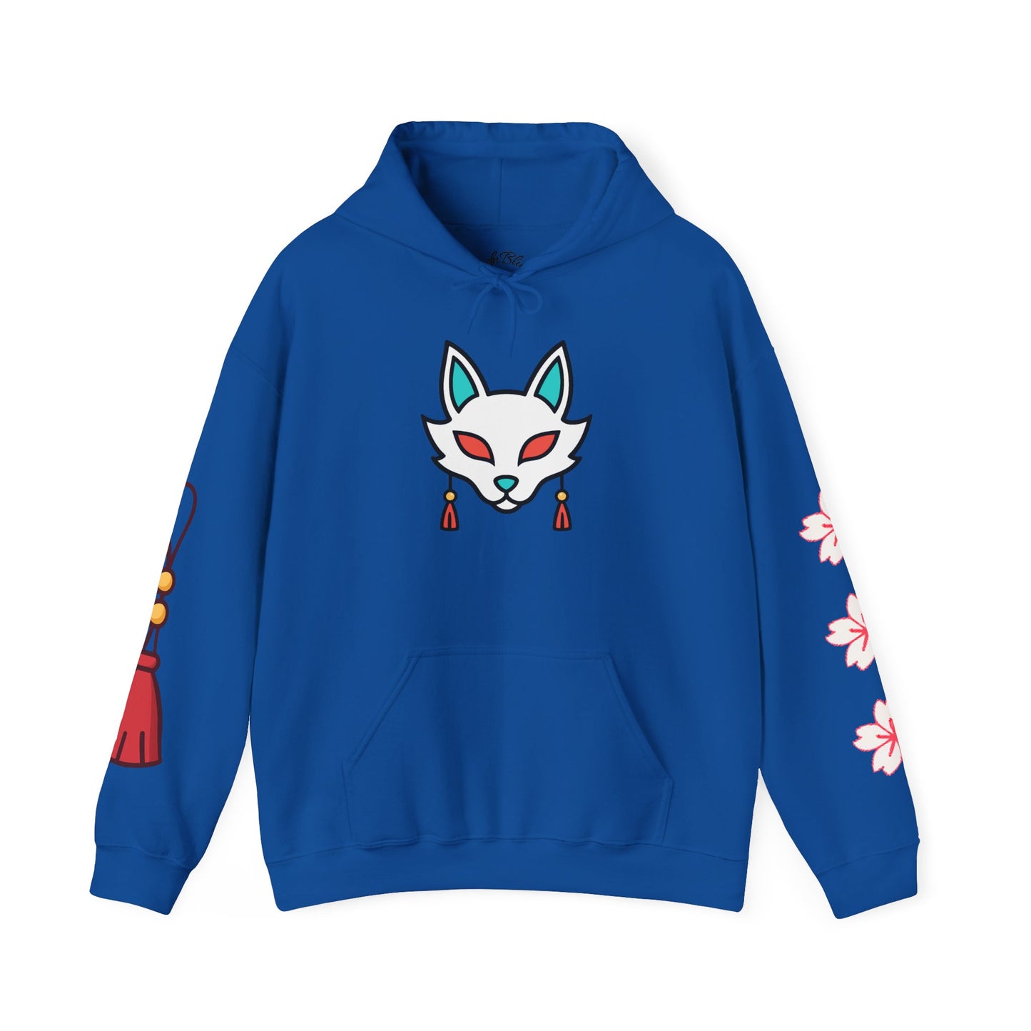 Sacred Fox Collection Hoodie with Cherry Blossoms Unisex Sweatshirt
