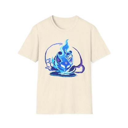 Sacred Fox Celestial Blue Mask T-Shirt