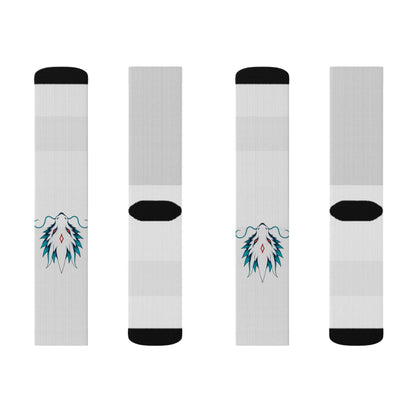 Sea Leviathan Socks — Lightweight Printed Crew Socks