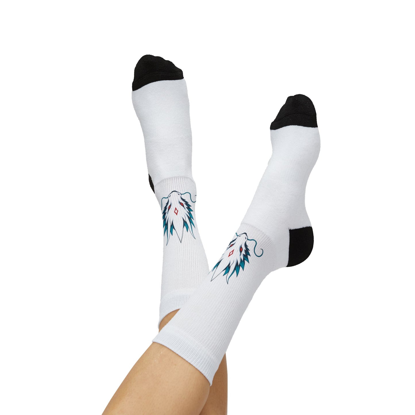 Sea Leviathan Socks — Lightweight Printed Crew Socks