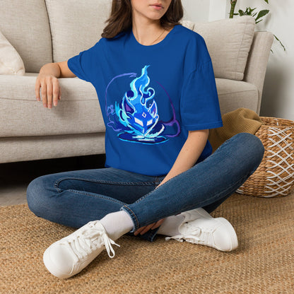 Sacred Fox Celestial Blue Mask T-Shirt