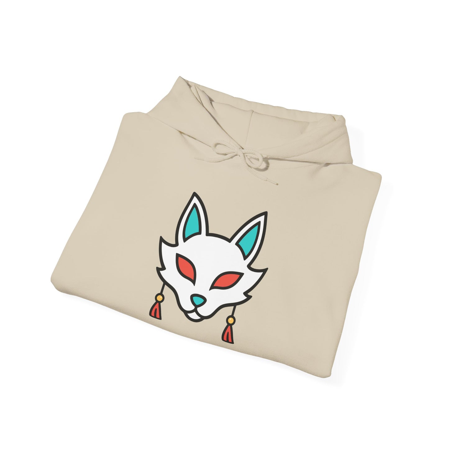 Sacred Fox Collection Hoodie with Cherry Blossoms Unisex Sweatshirt