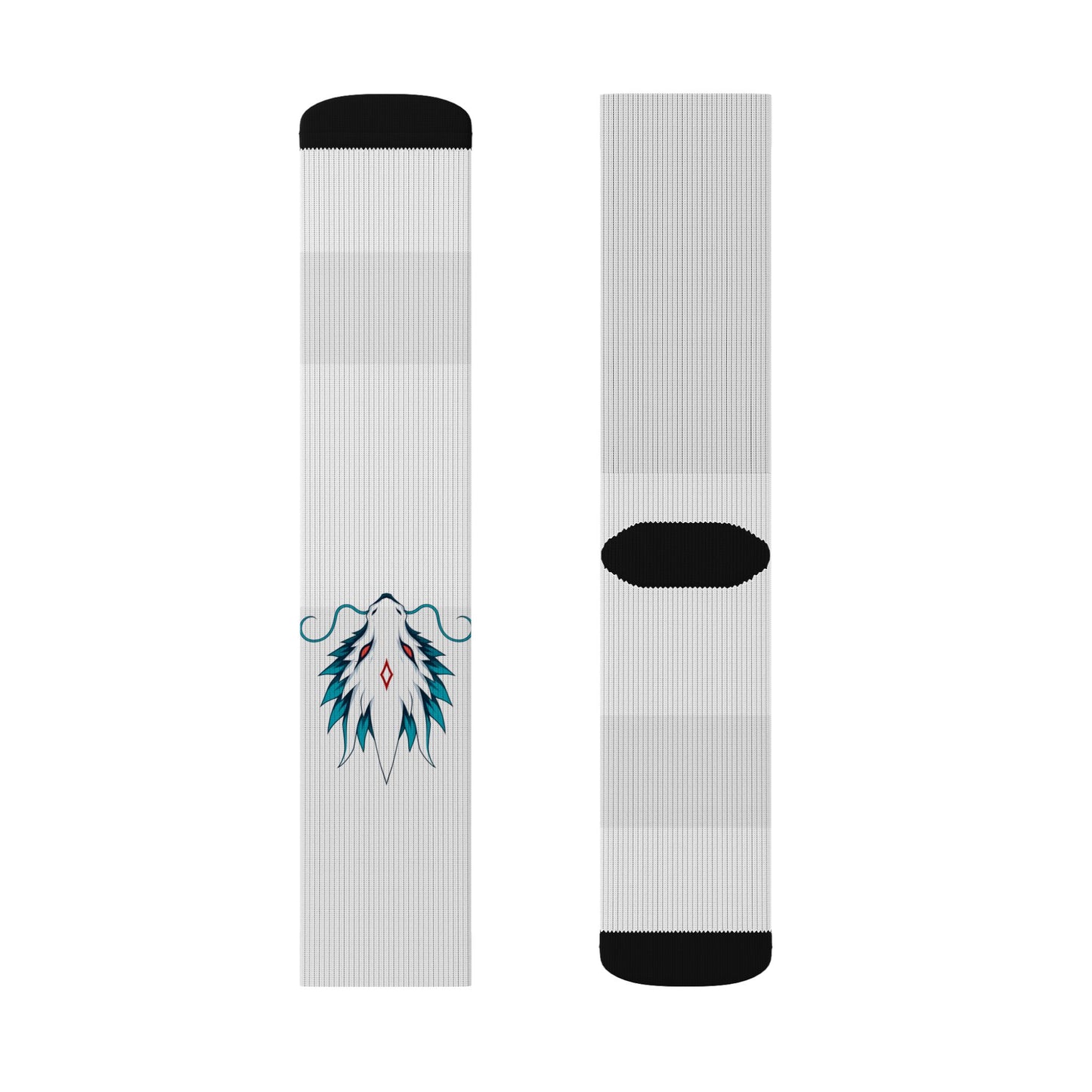Sea Leviathan Socks — Lightweight Printed Crew Socks