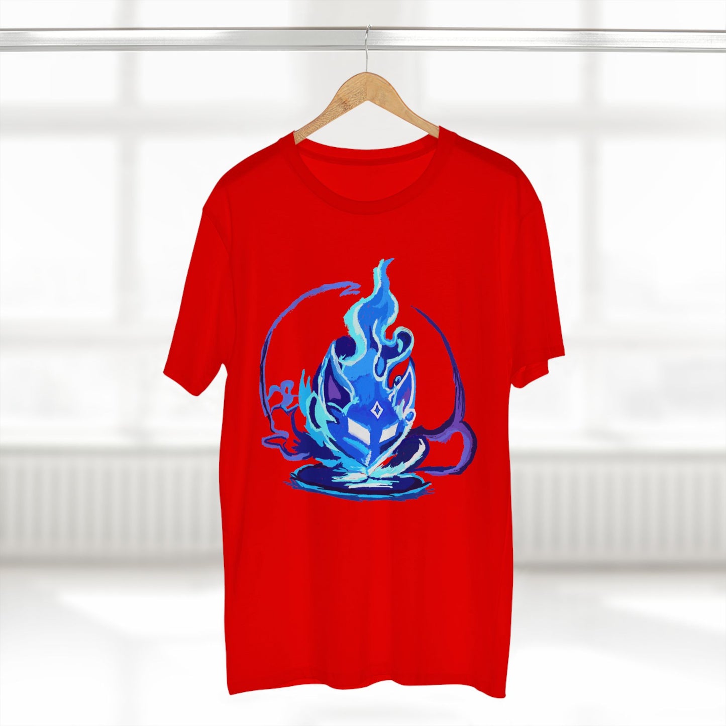 Sacred Fox Celestial Blue Mask T-Shirt