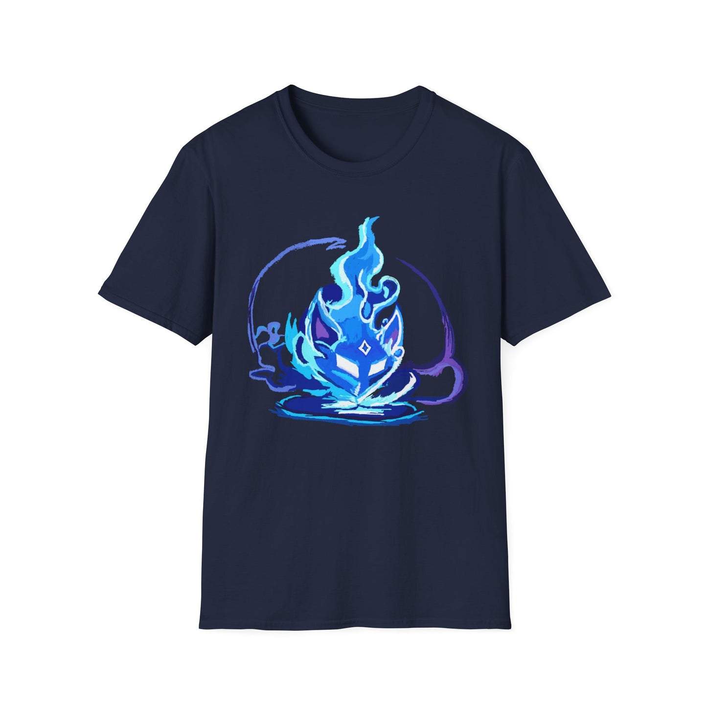 Sacred Fox Celestial Blue Mask T-Shirt