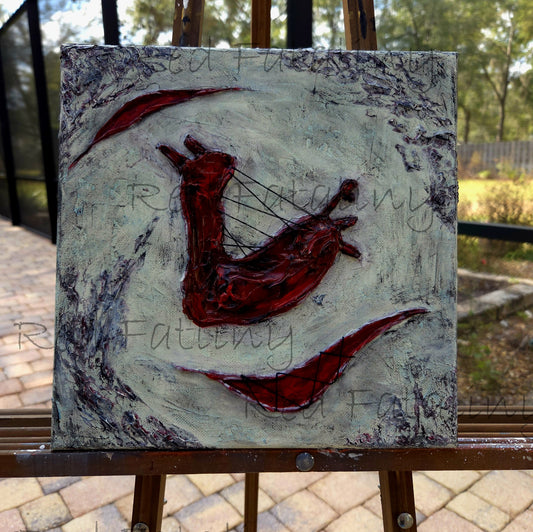 Broken Heart, 10x10inches