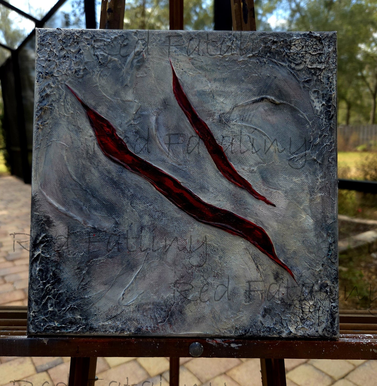 Open Wounds, 10x10inches