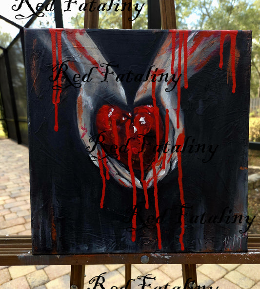Bleeding Out, 12x12 inches